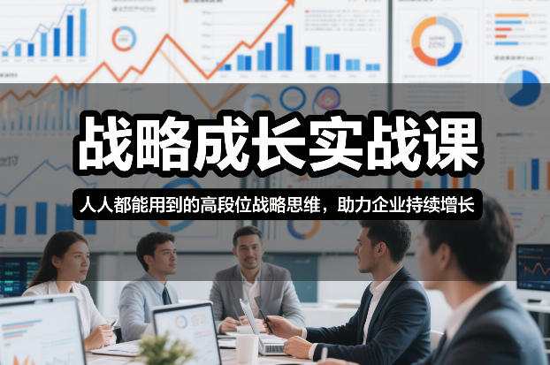战略成长实战课，人人都能用到的高段位战略思维，助力企业持续增长-皮皮网创