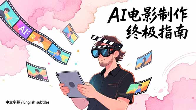 AI电影制作终极指南：从创意到成片，系统掌握智能影视全流程实战课(中英字幕-皮皮网创