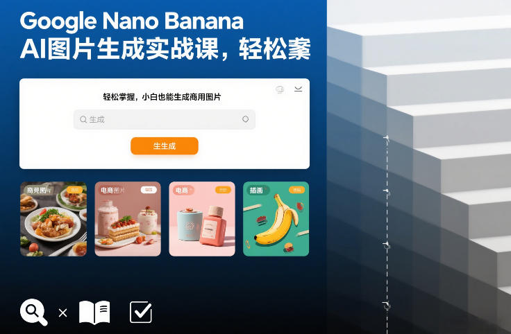 Google Nano Banana AI图片生成实战课，轻松掌握，小白也能生成商用图片-皮皮网创