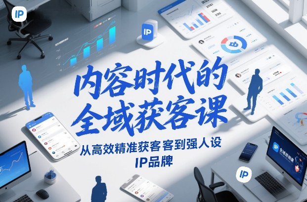 内容时代的全域获客课，从高效精准获客到强人设IP品牌-皮皮网创
