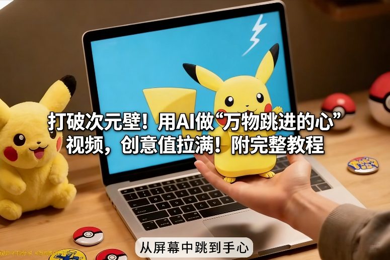 打破次元壁!用AI做【万物跳进手心】视频,创意值拉满!附完整教程-皮皮网创