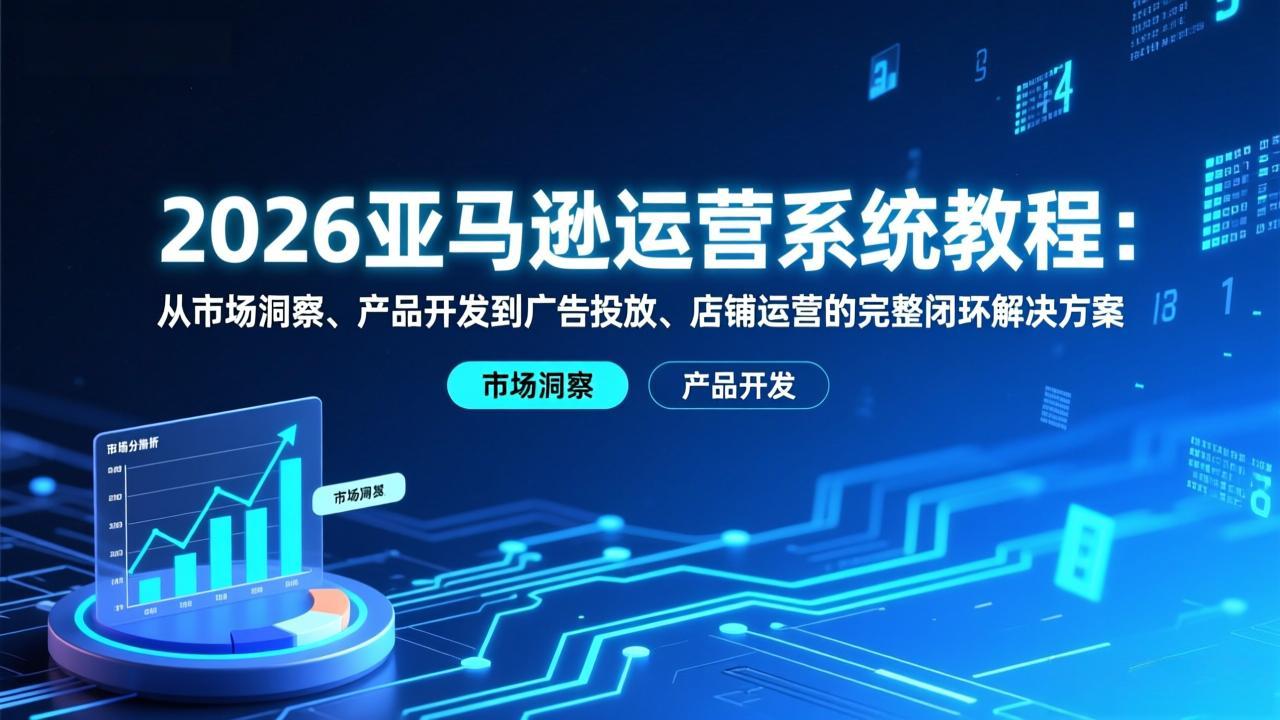 2026亚马逊运营系统教程：从市场洞察、产品开发到广告投放、店铺运营的完整闭环解决方案-皮皮网创