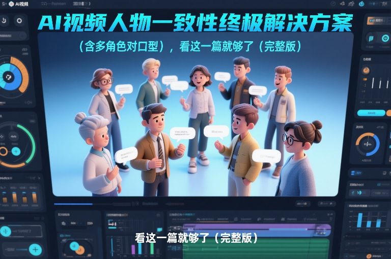 AI视频人物一致性终极解决方案(含多角色对口型)，看这一篇就够了(完整版)-皮皮网创