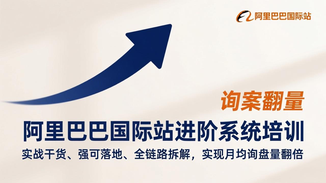 阿里巴巴国际站进阶系统培训，实战干货、强可落地、全链路拆解，实现月均询盘量翻倍-皮皮网创