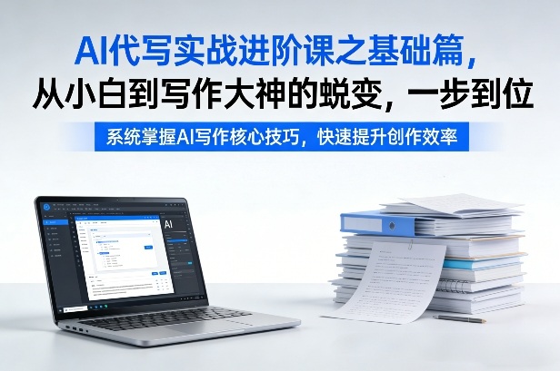 AI代写实战进阶课之基础篇，从小白到写作大神的蜕变，一步到位【揭秘】-皮皮网创