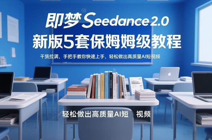 即梦Seedance2.0新版5套保姆级教程，干货拉满，手把手教你快速上手，轻松做出高质量AI短视频-皮皮网创