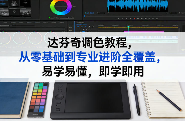 达芬奇调色教程，从零基础到专业进阶全覆盖，易学易懂，即学即用-皮皮网创