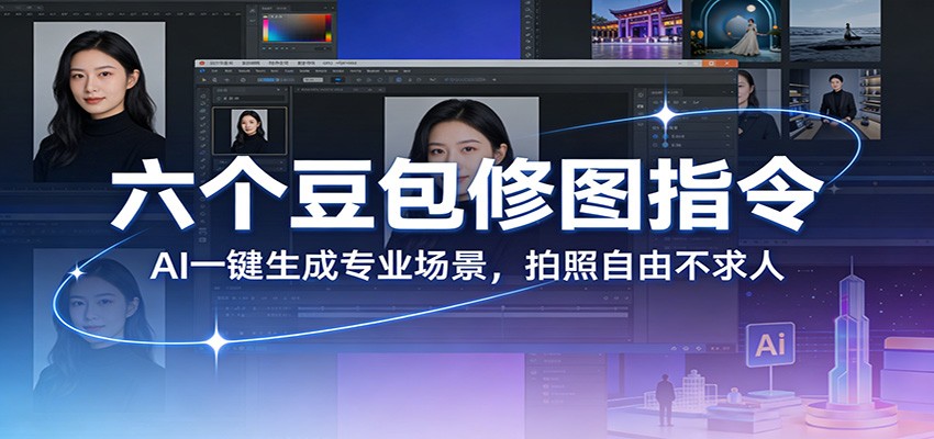 六个豆包修图指令:AI 一键生成专业场景,拍照自由不求人-皮皮网创