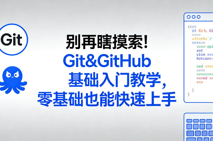 别再瞎摸索！Git&GitHub基础入门教学，零基础也能快速上手-皮皮网创