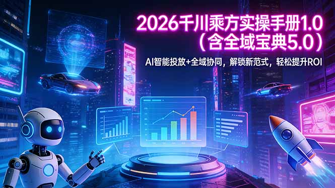 2026 千川乘方实操手册 1.0(含全域宝典 5.0-皮皮网创