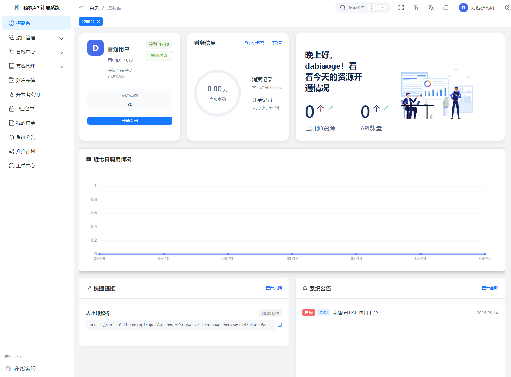 2026全新UI解析计费系统源码 附教程-皮皮网创