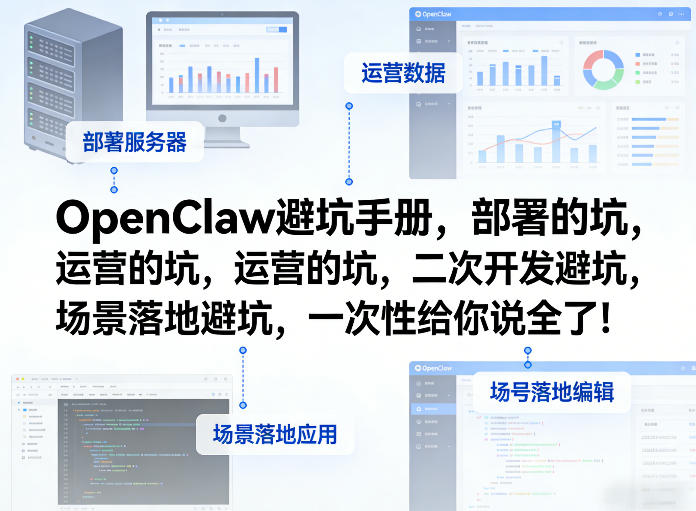 OpenClaw小龙虾避坑手册，部署的坑，运营的坑，二次开发避坑，场景落地避坑，一次性给你说全了！-皮皮网创