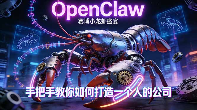 OpenClaw，小龙虾-从产品到爆款的成长之路，手把手教你如何打造一个人的公司-皮皮网创