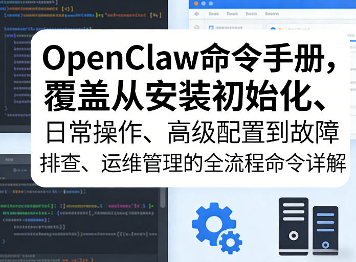OpenClaw命令手册，覆盖从安装初始化、日常操作、高级配置到故障排查、运维管理的全流程命令详解-皮皮网创