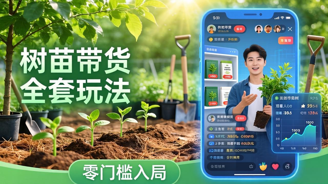 视频号AI树苗带货全套玩法：零门槛入局，掌握豆包、千问等AI工具制作树苗视频的全套流程-皮皮网创