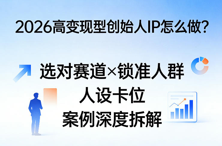 2026高变现型创始人IP怎么做？选对赛道×锁准人群×人设卡位×案例深度拆解-皮皮网创
