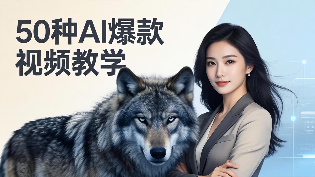 50种AI爆款视频教学：影视级古诗词+治愈萌宠+山海经蛟龙，高阶宝典商业落地-皮皮网创