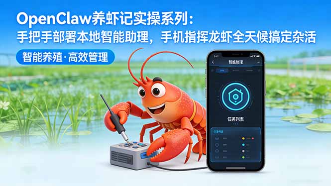 OpenClaw养虾记实操系列-更新:手把手部署本地智能助理,手机指挥龙虾全天候搞定杂活-皮皮网创