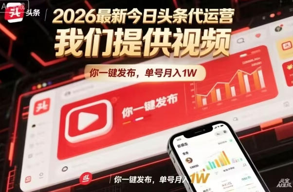 今日头条躺賺模式，你9我1，操作简单，一键发布，单机日入数百，长期合作【揭秘】-皮皮网创