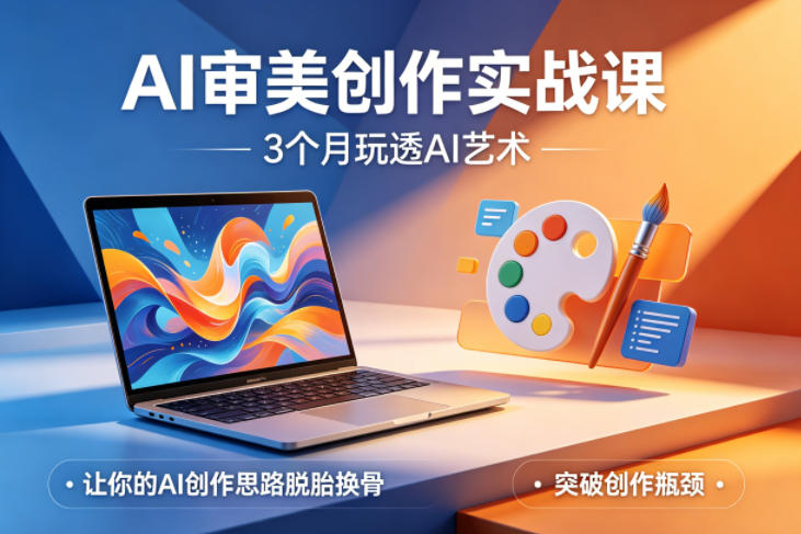 AI审美创作实战课，3个月玩透AI艺术，让你的AI创作思路脱胎换骨，突破创作瓶颈-皮皮网创