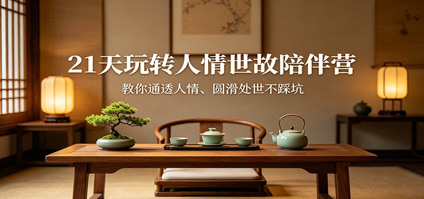 21天玩转人情世故陪伴营：教你通透人情、圆滑处世不踩坑-皮皮网创