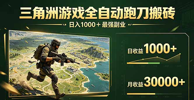 三角洲全自动搬砖，轻松躺赢！-皮皮网创