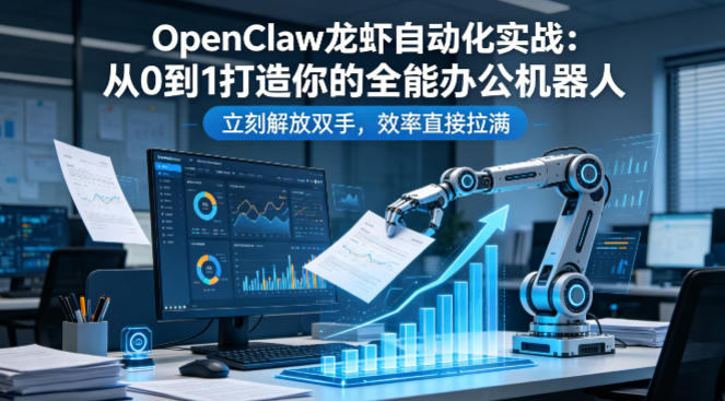 OpenClaw龙虾自动化实战：从0到1打造你的全能办公机器人，立刻解放双手，效率直接拉满-皮皮网创