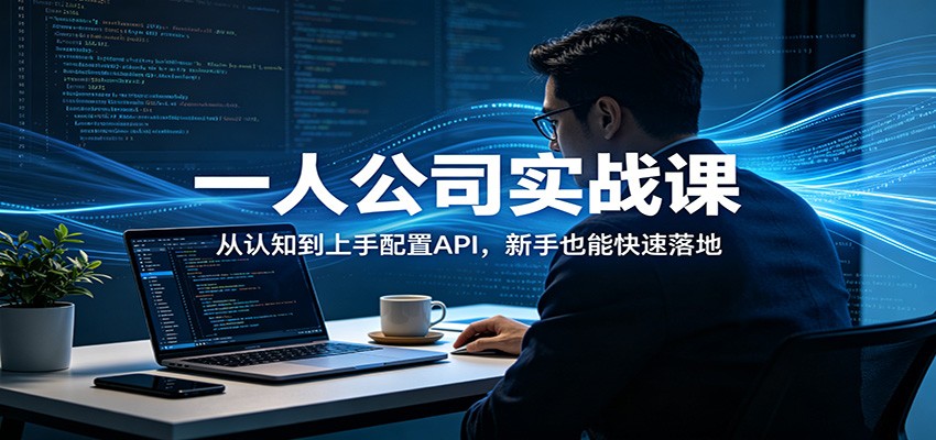 一人公司实战课:从认知到上手配置API,新手也能快速落地-皮皮网创