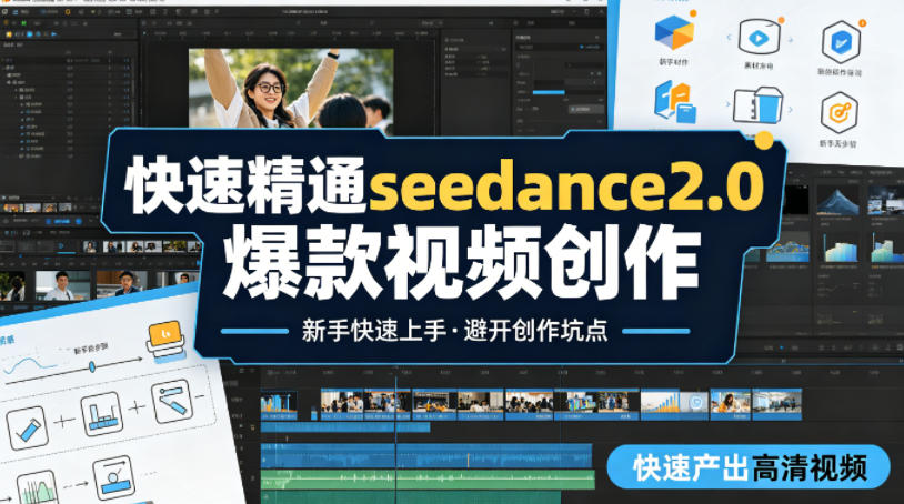 快速精通seedance2.0爆款视频创作，快速产出高清视频，避开大量创作坑点，新手也能快速上手-皮皮网创