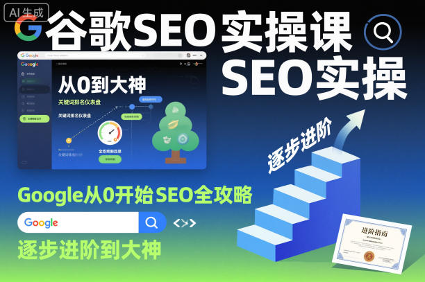 谷歌SEO实操课，Google从0开始SEO全攻略，逐步进阶到大神(更新26年)-皮皮网创