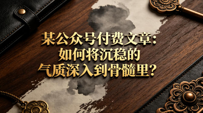 某公众号付费文章：如何将沉稳的气质深入到骨髓里？-皮皮网创