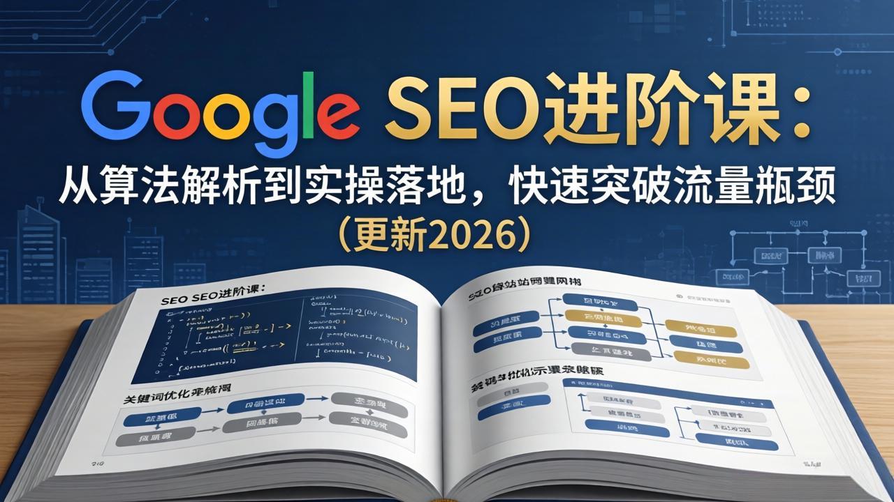 Google SEO进阶课：从算法解析到实操落地，快速突破流量瓶颈(更新2026-皮皮网创