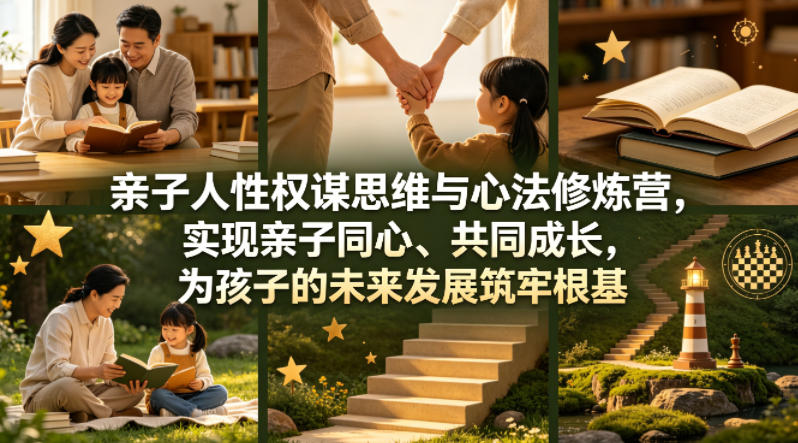 亲子人性权谋思维与心法修炼营，实现亲子同心、共同成长，为孩子的未来发展筑牢根基【音频】-皮皮网创