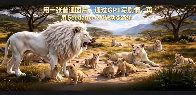 用一张普通图片，通过GPT写剧情，再用Seedance 2.0做动态演绎，居然能生成迪士尼风格搞笑动画-皮皮网创