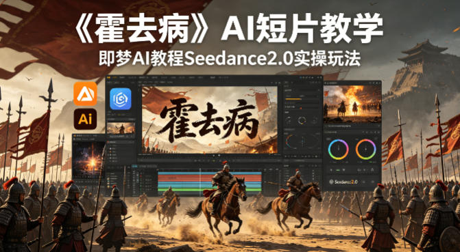 《霍去病》AI短片教学，即梦AI教程Seedance2.0实操玩法-皮皮网创