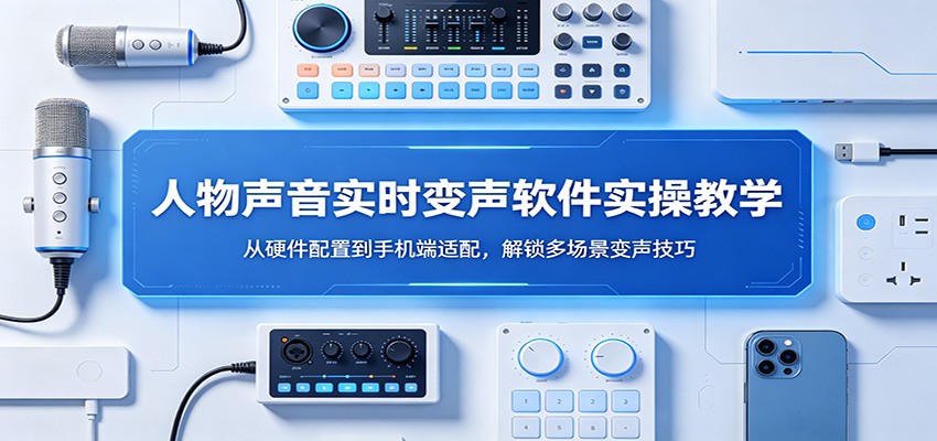 人物声音实时变声软件实操教学：从硬件配置到手机端适配，解锁多场景变声技巧-皮皮网创