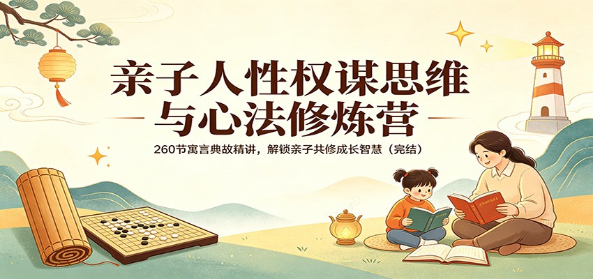 亲子人性权谋思维与心法修炼营：260节寓言典故精讲，解锁亲子共修成长智慧(完结)-皮皮网创