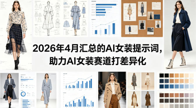 2026年4月汇总的AI女装提示词，助力AI女装赛道打差异化-皮皮网创