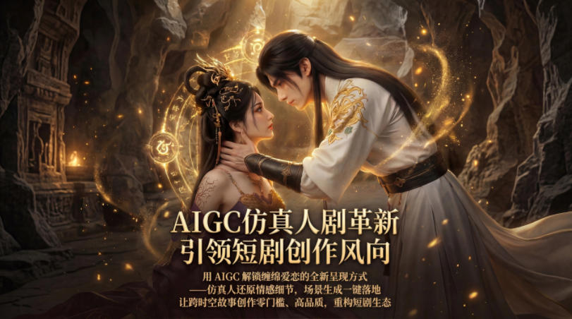 AIGC仿真人《合欢宗》短剧教学，用AIGC解锁缠绵爱恋的全新呈现方式，让跨时空故事创作零门槛、高品质，重构短剧生态-皮皮网创