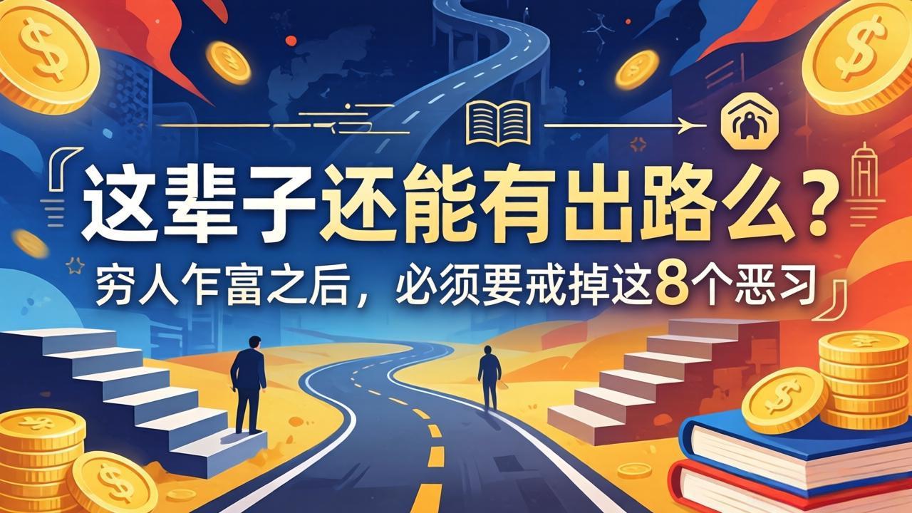 关于人生两篇付费文章【这辈子还能有出路么？】【穷人乍富之后，必须要戒掉这8个恶习】-皮皮网创