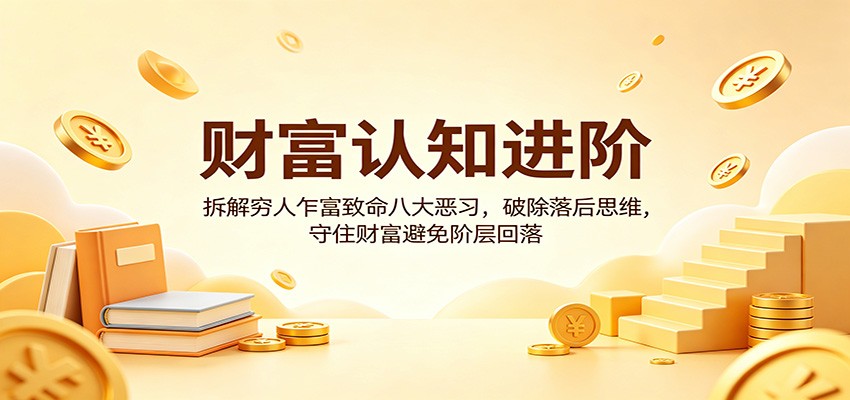 财富认知进阶：拆解穷人乍富致命八大恶习，破除落后思维，守住财富避免阶层回落-皮皮网创