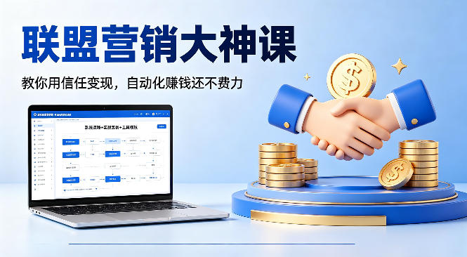 联盟营销大神课，教你用信任变现，自动化賺钱还不费力【原创双语字幕】-皮皮网创