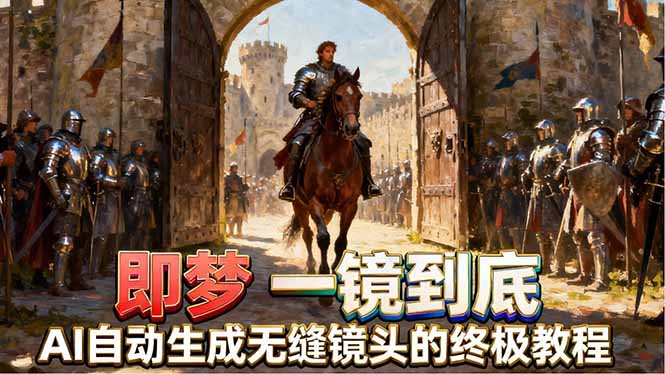 即梦AI一镜到底终极教程，智能补帧+运镜技巧，AI自动生成无缝丝滑长镜头高效出片-皮皮网创