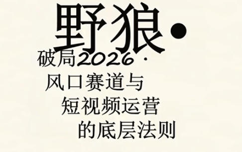 野狼团队·多平台实操运营课，覆盖AI口播、服装、好物、漫剪等热门玩法(更新4月29日)-皮皮网创