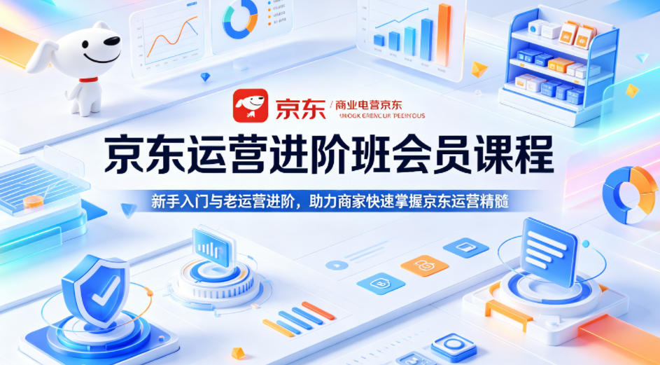 京东运营进阶班会员课程，新手入门与老运营进阶，助力商家快速掌握京东运营精髓-皮皮网创