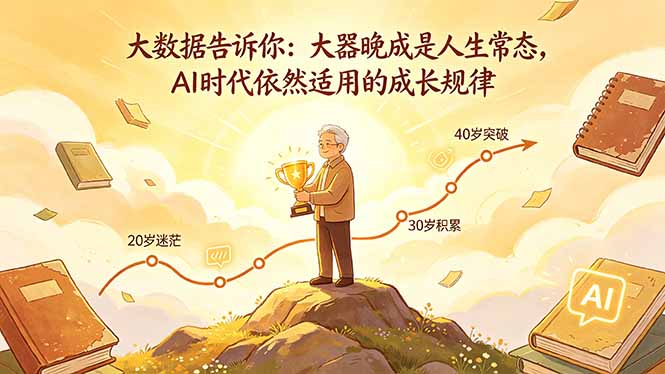 付费文章：大数据告诉你：大器晚成是人生常态，AI 时代依然适用的成长规律-皮皮网创