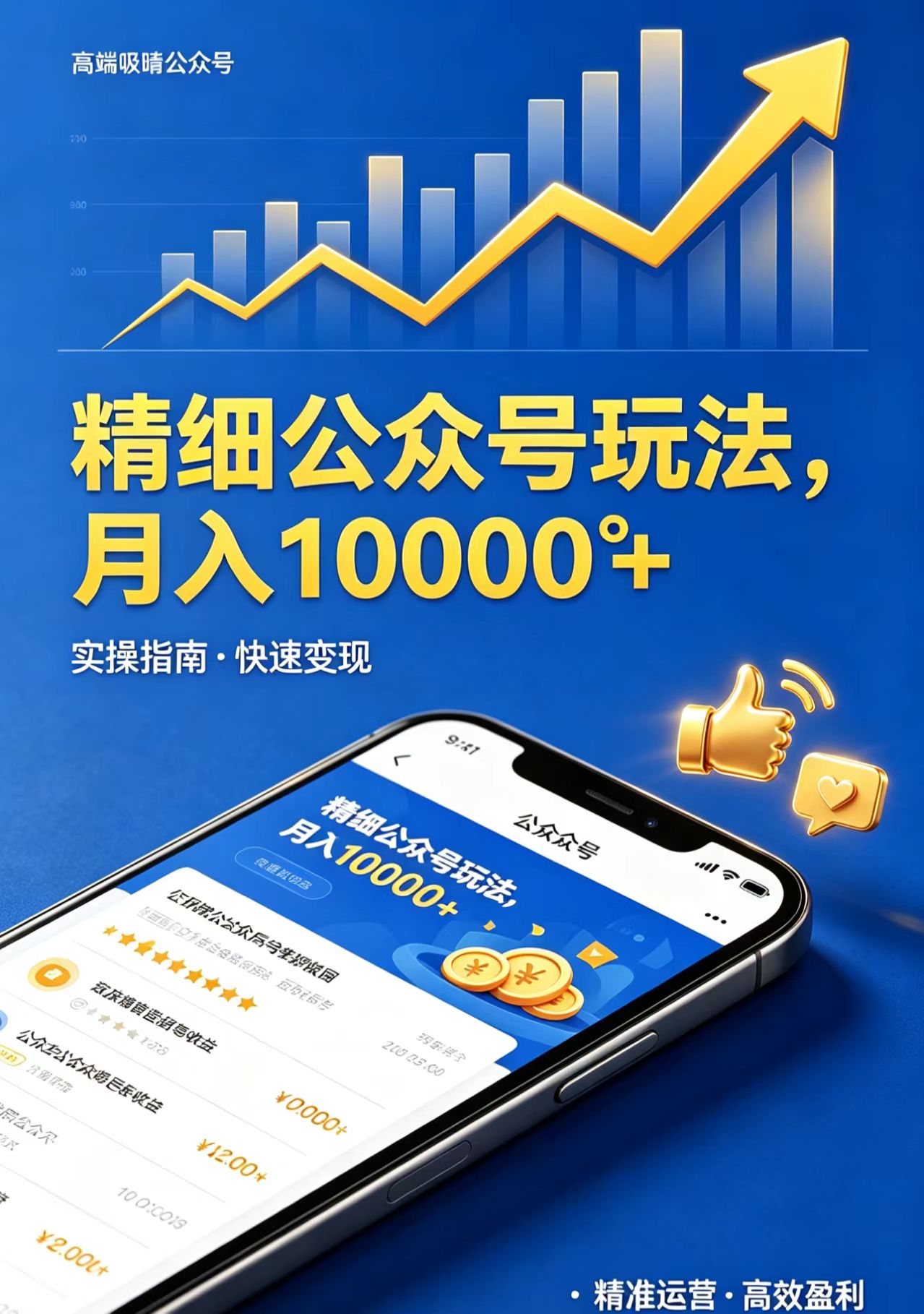 精细公众号玩法，月入10000+，实操指南，快速变现-皮皮网创