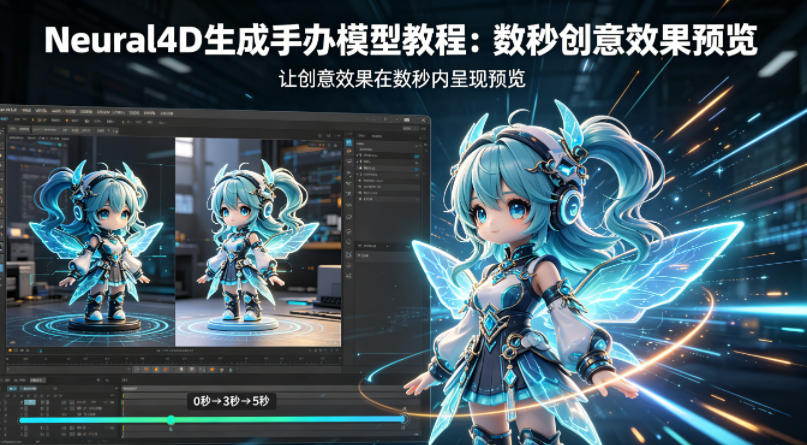 Neural4D生成手办模型教程，让创意效果在数秒内呈现预览-皮皮网创