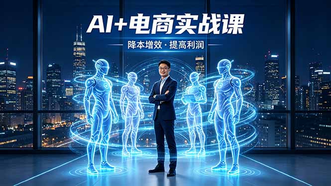 AI+电商实战课，1人+N个AI 智能体，把SOP变AI员工，实现降本增效提高利润-皮皮网创