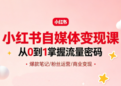 大漂亮·小红书自媒体变现课-皮皮网创